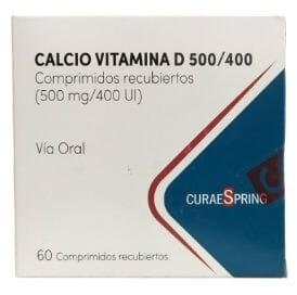 Calcio vitamina D 500/400 "Ley cenabast" Farmex-Pluxee-Persistente